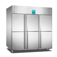 Commercial Stainless Steel Kitchen Refrigerator with Adjustable Shelves