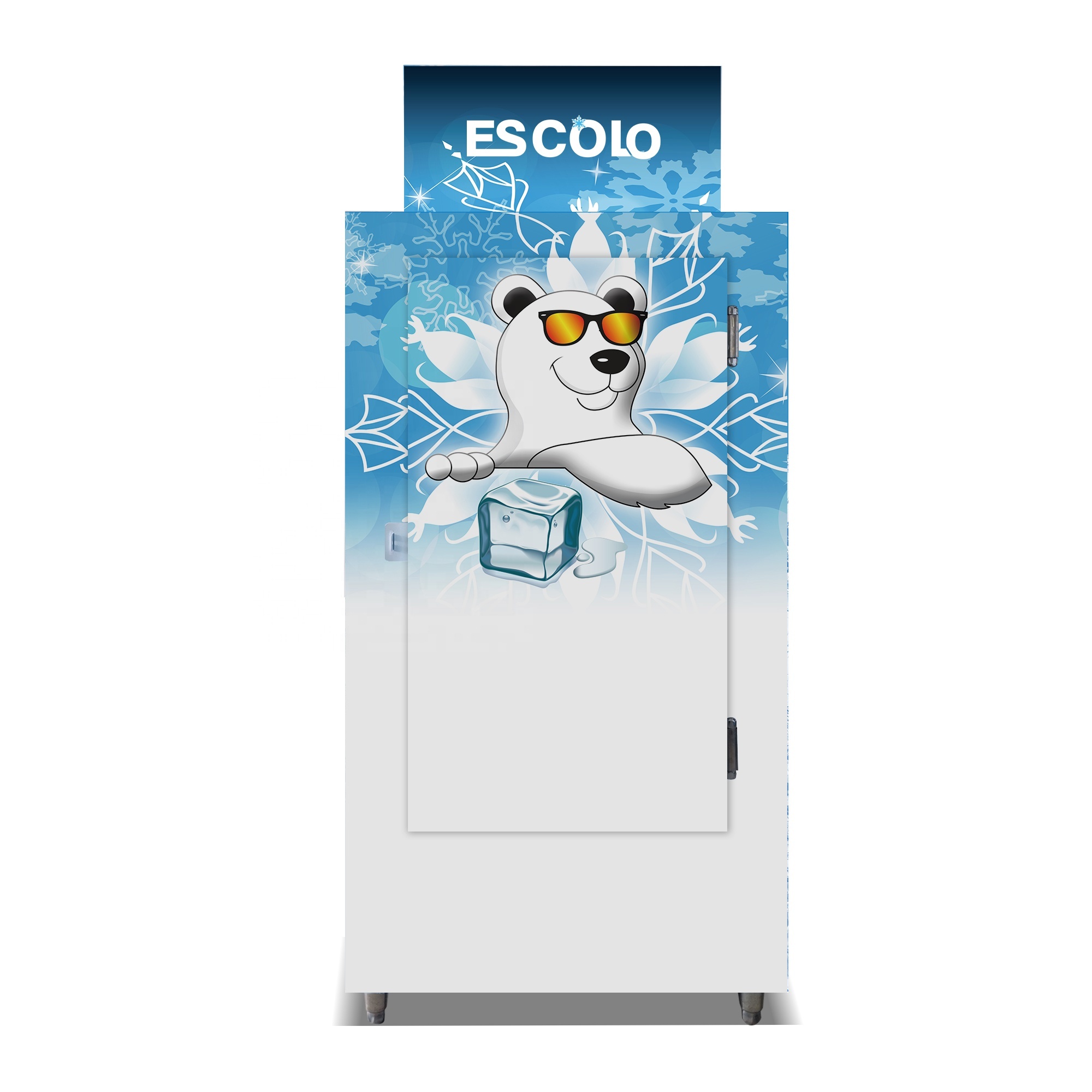 Commercial Ice Storage Freezer with Cold wall / Fan cooling system optional