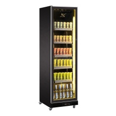 Commercial Single-Door Full Glass Refrigerator for Retail Display