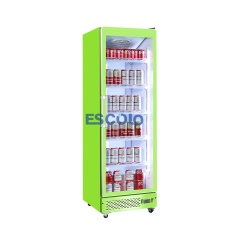 Commercial Single-Door Full Glass Refrigerator for Retail Display