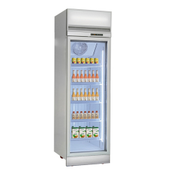 Glass Door Top Compressor Mounted Display Cooler with Canopy for Supermarket and Convenience Store Use