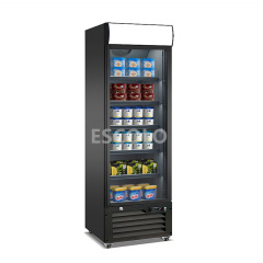 Commercial Single Glass Door Display Freezer with Fan Cooling and Digital Control