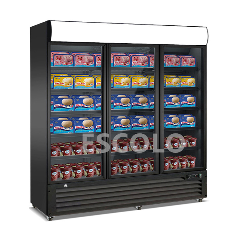 Triple Temper Glass Door Lightbox Freezer – High-Capacity Freezing & Premium Display Impact