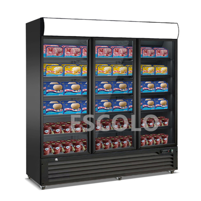 Triple Temper Glass Door Lightbox Freezer – High-Capacity Freezing & Premium Display Impact