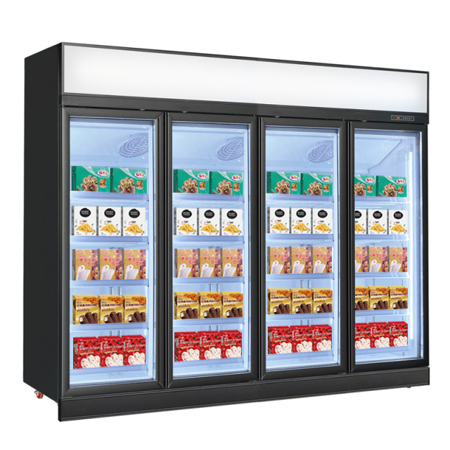 Supermarket Refrigerator  Four-Door Top-Mounted Freezer – 2000L Commercial Display
