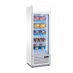 Commercial Single Glass Door Display Freezer with Fan Cooling and Digital Control