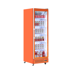 Commercial Single-Door Full Glass Refrigerator for Retail Display