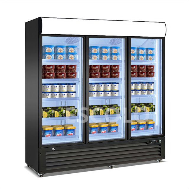 Triple Temper Glass Door Lightbox Freezer – High-Capacity Freezing & Premium Display Impact