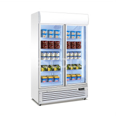 Double Door Lightbox Freezer – Large-Capacity Freezing & High-Impact Display