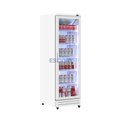 400L Single Door Aluminum-Frame Chiller — Ideal for Small Shops, Beverage Corners & Convenience Counters
