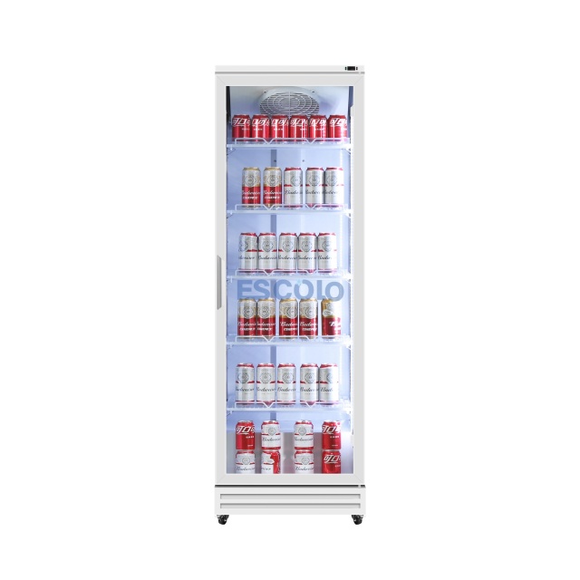 400L Single Door Aluminum-Frame Chiller — Ideal for Small Shops, Beverage Corners & Convenience Counters
