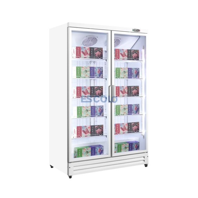 1000L Double Door Commercial Freezer — Ideal for Supermarkets, Frozen Food Aisles & High-Volume Retail Storage