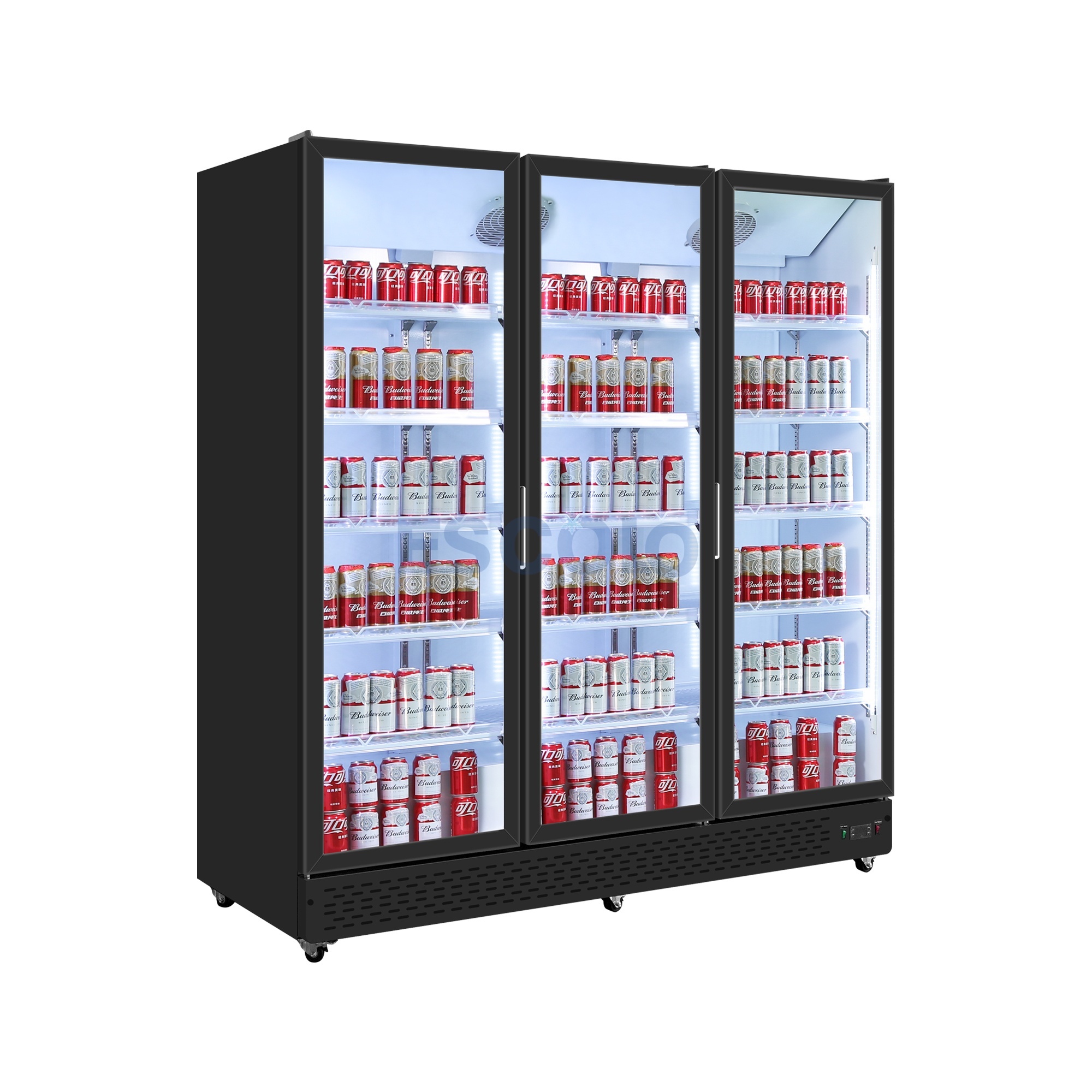 ALG1680-3M-TJ Large Triple Door Commercial Chiller for High-Traffic Retail & Bulk Display