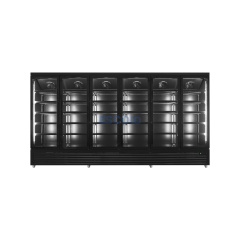 Six Temper Glass Door Supermarket Refrigerator with Large Capacity for Beverage Cooler