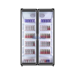 758L Double Glass Door Merchandising Cooler with Digital Control