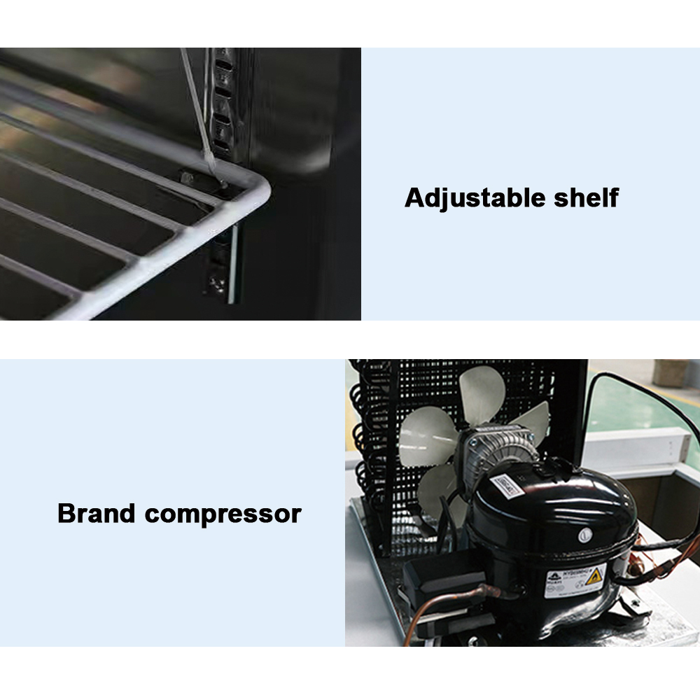 Commercial Stainless Steel Kitchen Under Counter Cooler and Freezer For Food Storage