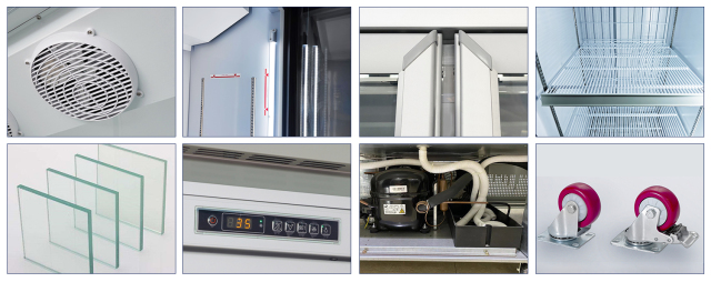 Triple-Door Top-Mounted Refrigerator – 1600L Commercial Display