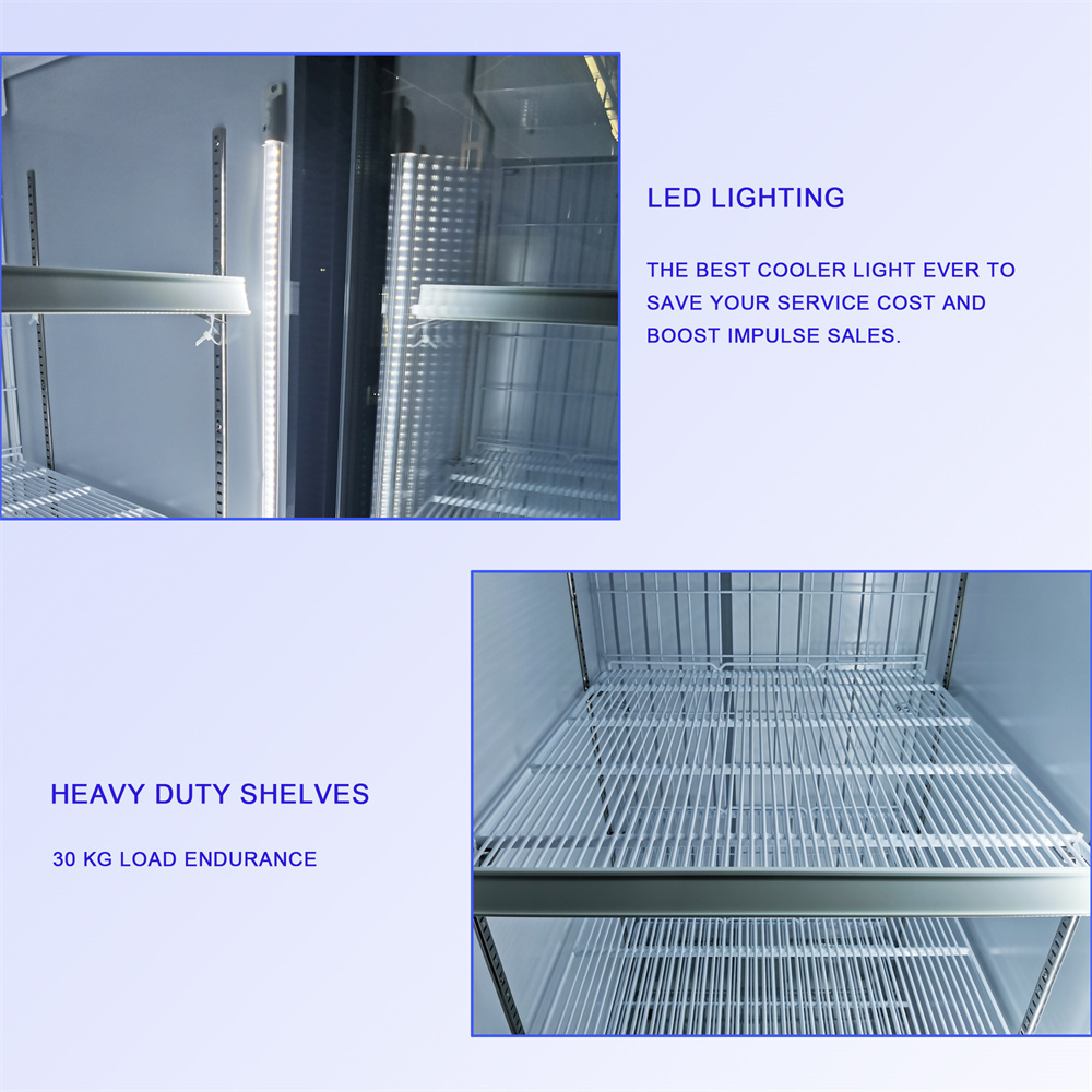 Single Glass Door Commercial Beverage Display Cooler