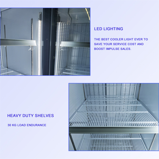 Single Glass Door Commercial Beverage Display Cooler