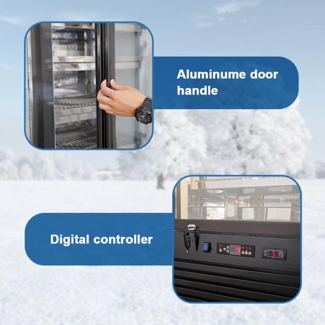 Stainless Steel Beef Dry Refrigerator with Stainless Steel Shelves and LED Light