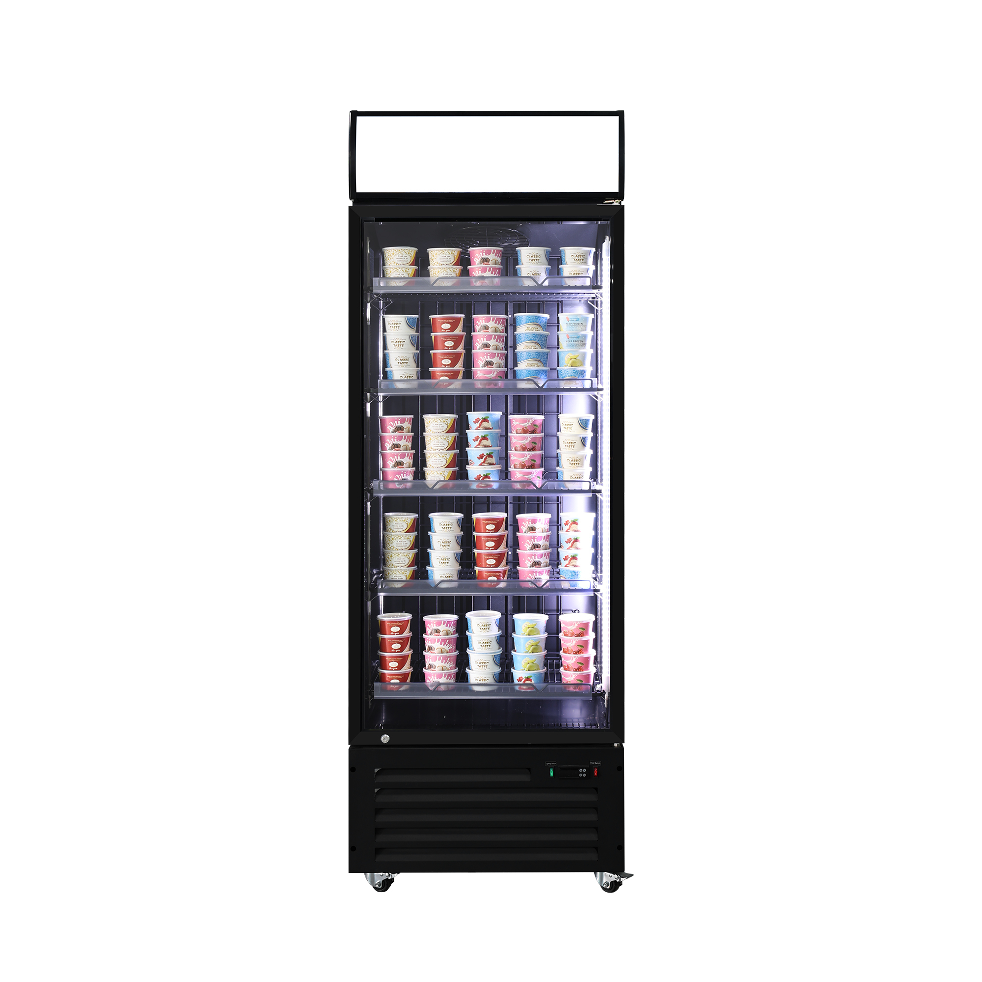Single Glass Door Commercial Beverage Display Cooler