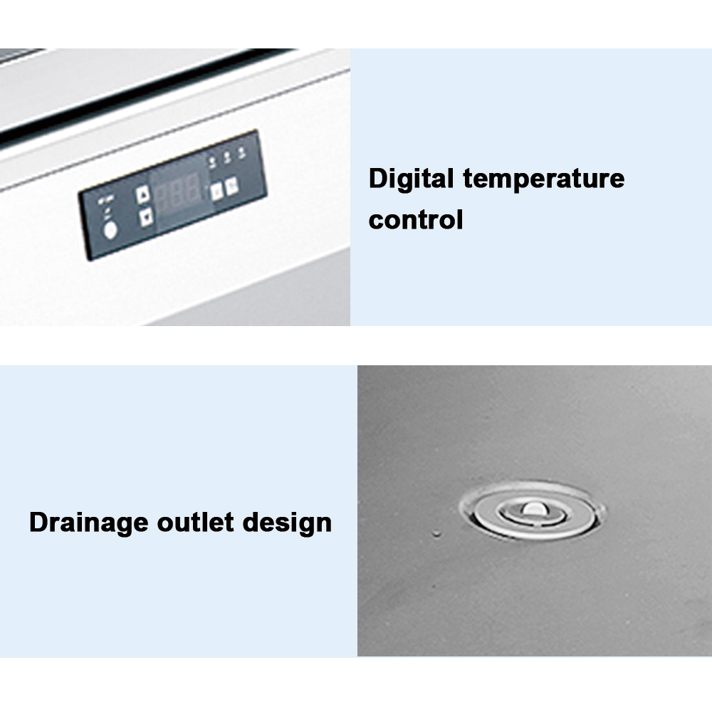 Commercial Stainless Steel Kitchen Under Counter Cooler and Freezer For Food Storage