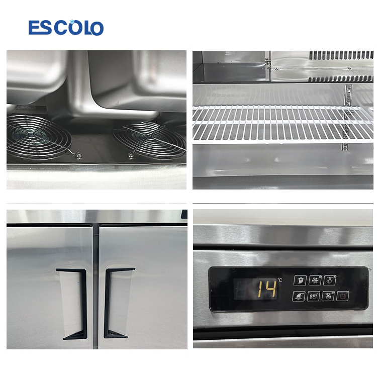 Commercial #201 Stainless Steel Material Pizza Counter Cooler for Pizza Storage