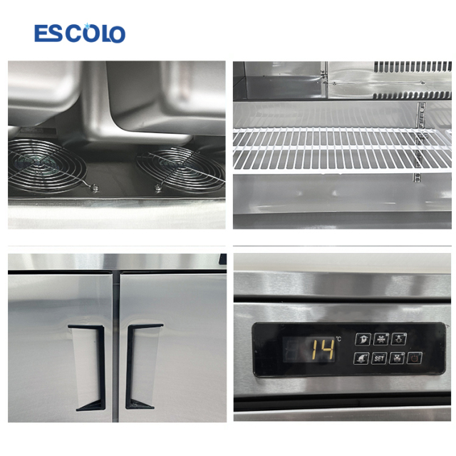 Commercial #201 Stainless Steel Material Pizza Counter Cooler for Pizza Storage