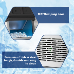 ESK High-Capacity Ice Cube Maker Series — 130KG to 1500KG/24H Production | Industrial-Grade Ice Machines with Large Storage Bins