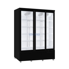 3-Door Bottom-Mounted Showcase Cooler for Food & Beverage Display