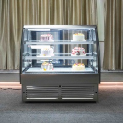 Commercial New Outlook Cake Showcase with Right Angle Front Glass Perfect for Cake Showcase