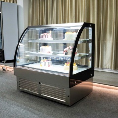 Commercial New Outlook Cake Showcase with Right Angle Front Glass Perfect for Cake Showcase