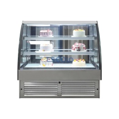 Commercial New Outlook Cake Showcase with Right Angle Front Glass Perfect for Cake Showcase
