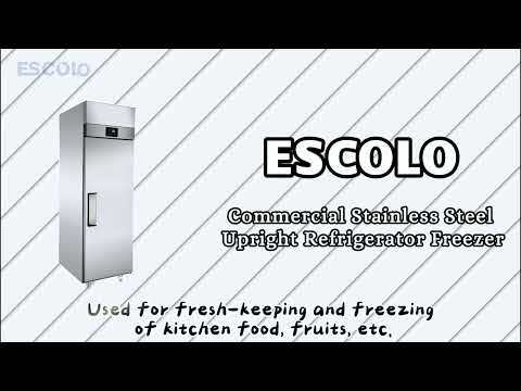 Commercial Stainless Steel Kitchen Refrigerator with Adjustable Shelves