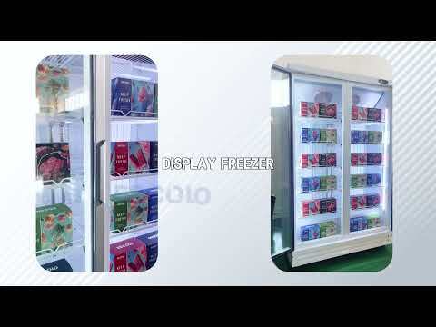 2000L Four Glass Door Large-Capacity Aluminum-Frame Cooler