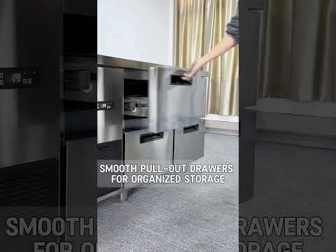 Commercial Stainless Steel Kitchen Under Counter Cooler and Freezer For Food Storage
