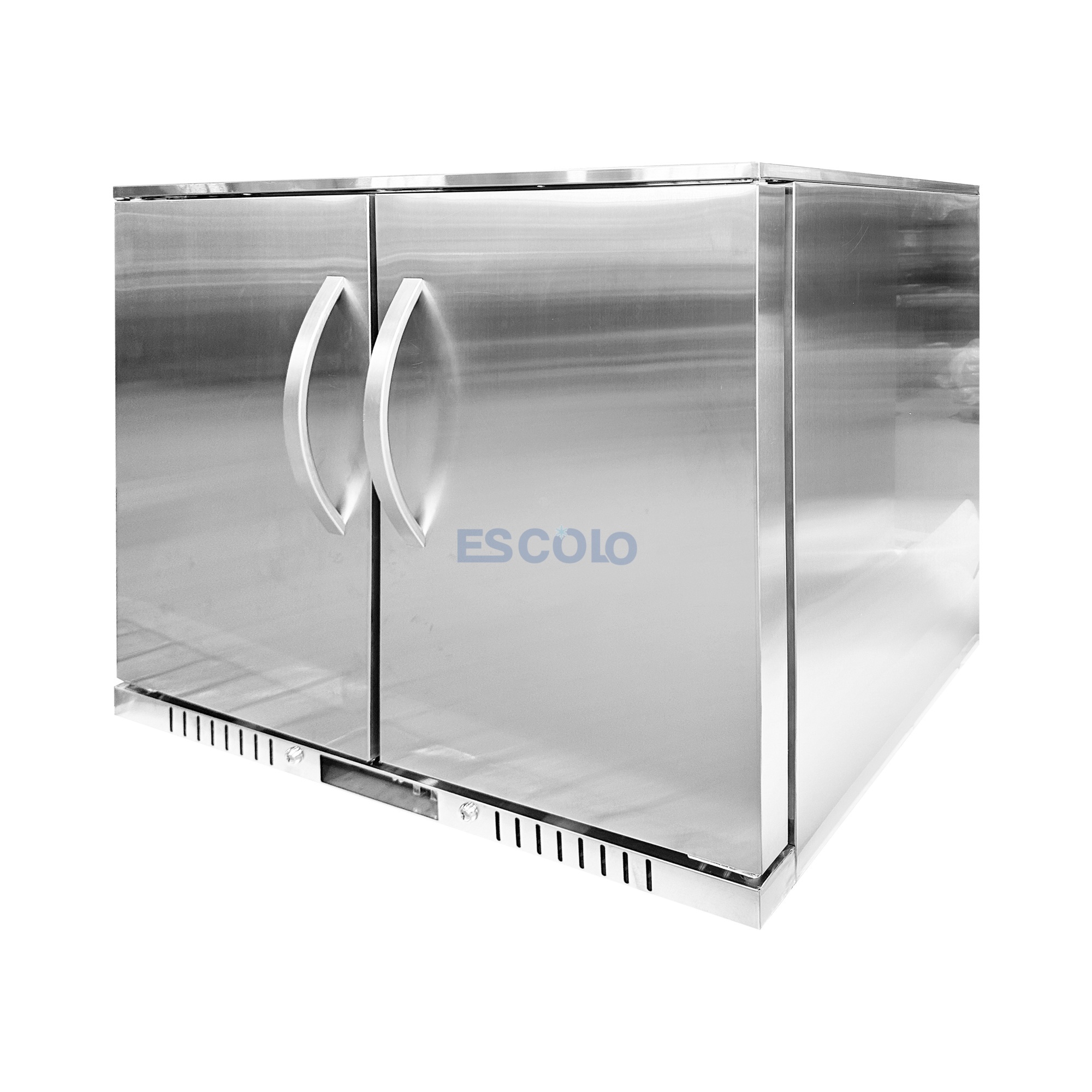 Stainless Steel Material Back Bar Cooler with Stainless Adjustable Shelves