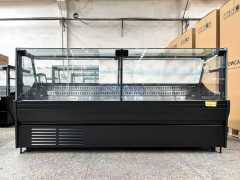 Commercial Deli Showcase with Right Angle Glass Front for Meat Storage