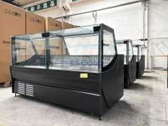 Commercial Deli Showcase with Right Angle Glass Front for Meat Storage