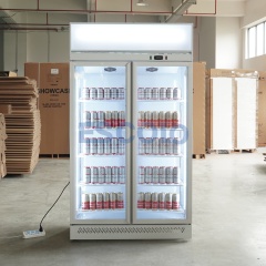Commercial Sliding Glass Door Display Fridge for Retail and Supermarkets Beverage Showcase