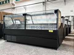 Commercial Deli Showcase with Right Angle Glass Front for Meat Storage