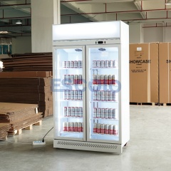 Commercial Sliding Glass Door Display Fridge for Retail and Supermarkets Beverage Showcase