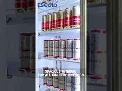 Commercial Sliding Glass Door Display Fridge for Retail and Supermarkets Beverage Showcase