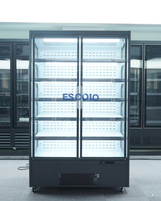 Large Capacity Sliding Glass Door Open Chiller for Supermarket Use