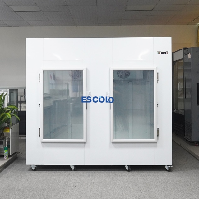 2 Glass Door Ice Storage Freezer | Large Capacity Commercial Ice Storage Cabinet