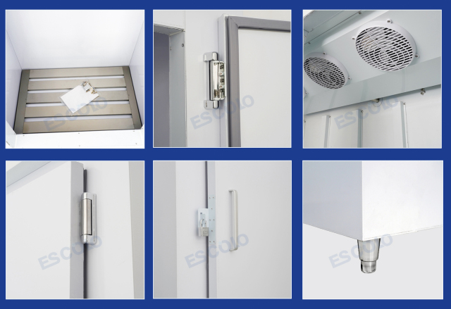Double Solid Door Ice Storage Freezer | Large Capacity Commercial Ice Storage Cabinet