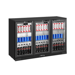 3 Door Commercial Beer Cooler with Glass Door Display