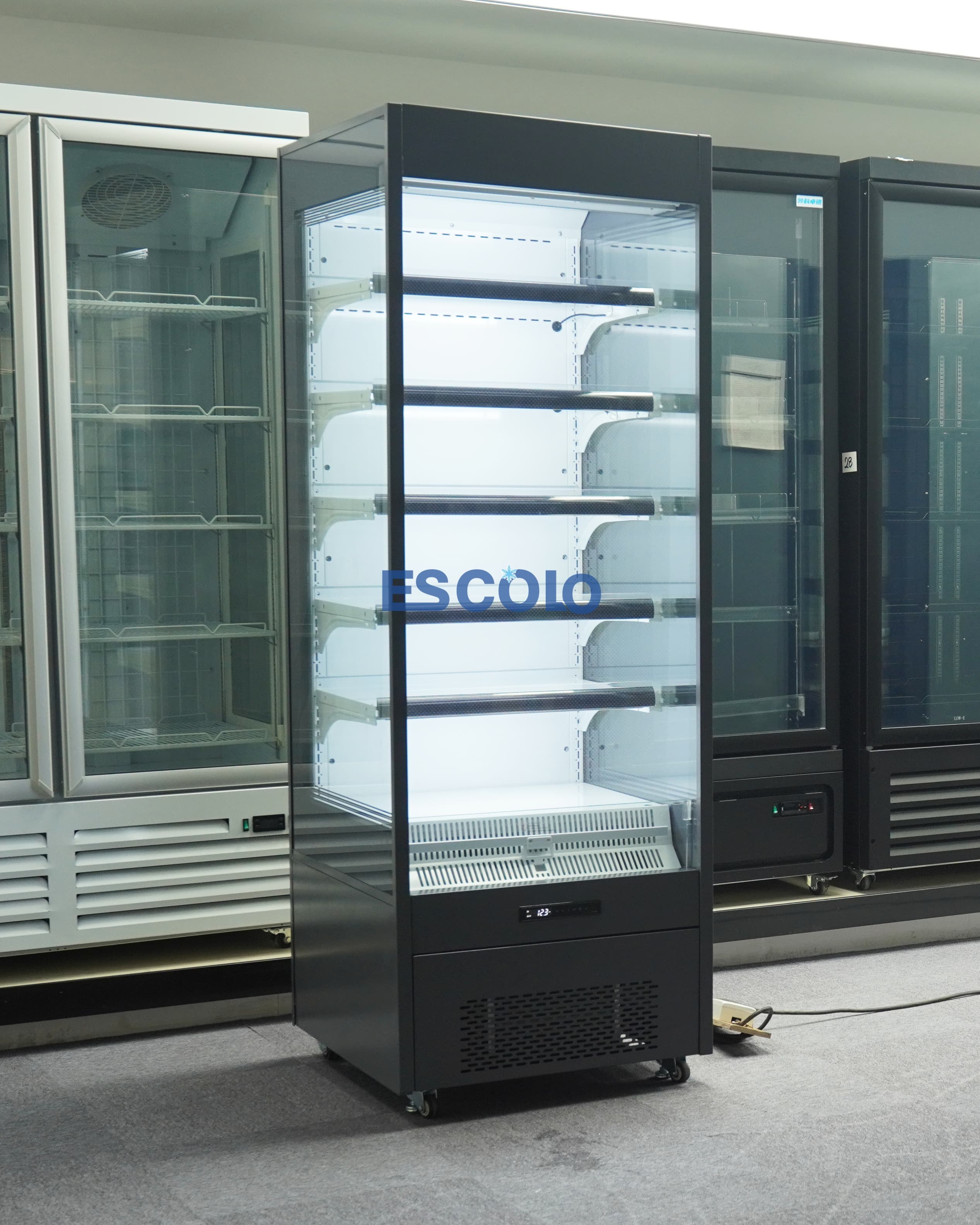 1 Door Commercial Open Chiller | Compact Wind Curtain Display Refrigerator