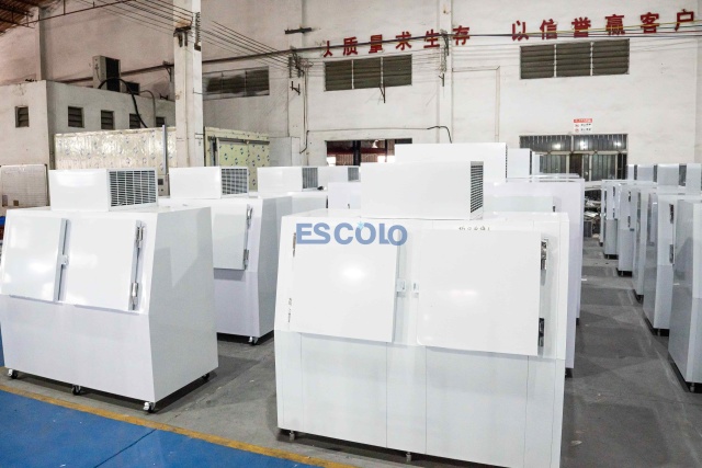 Double Slanted Door Ice Storage Freezer | Large Capacity Commercial Ice Storage Cabinet