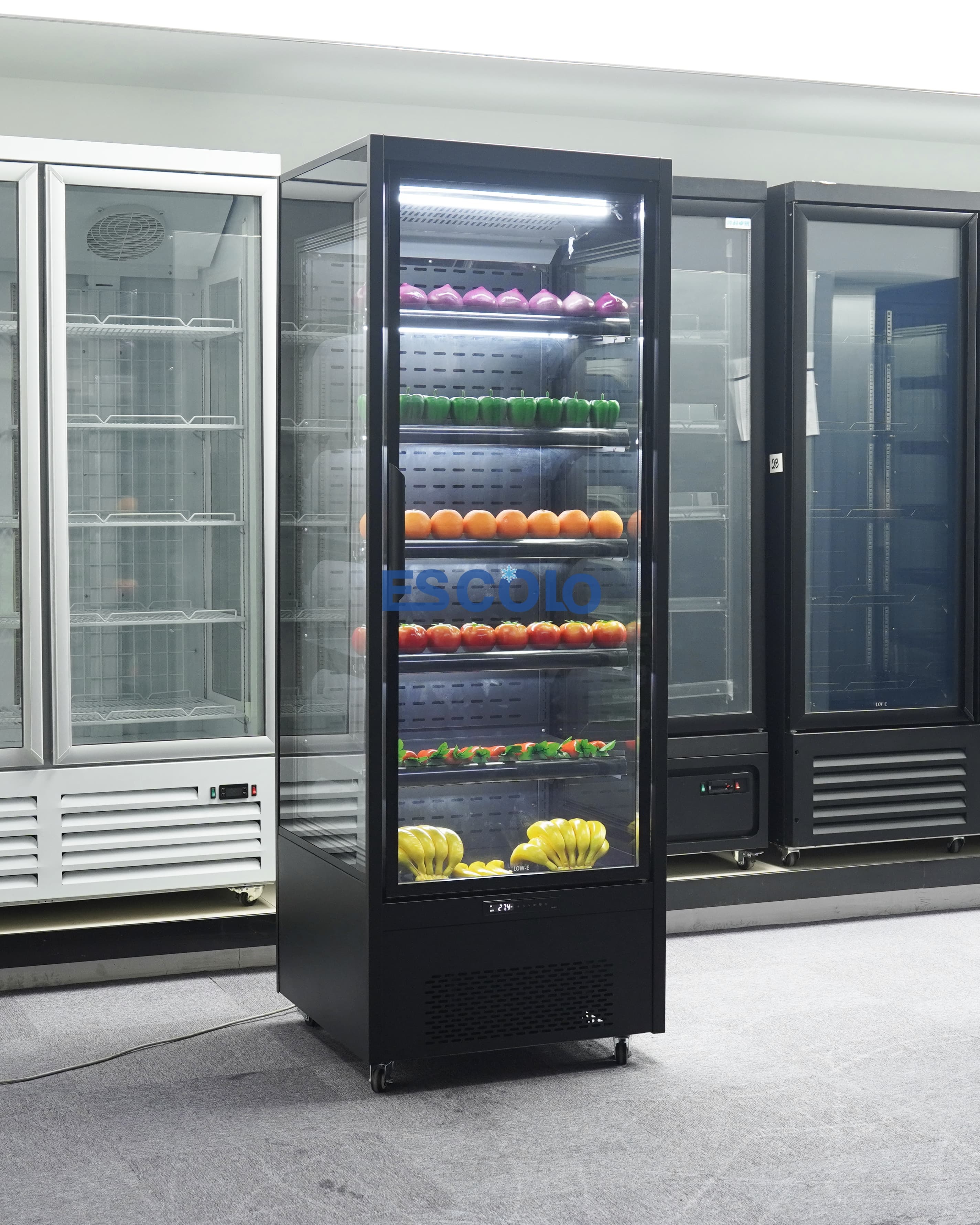 1 Door Commercial Open Chiller | Compact Wind Curtain Display Refrigerator